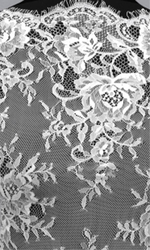 Francia csipke - WHITE (fehér)